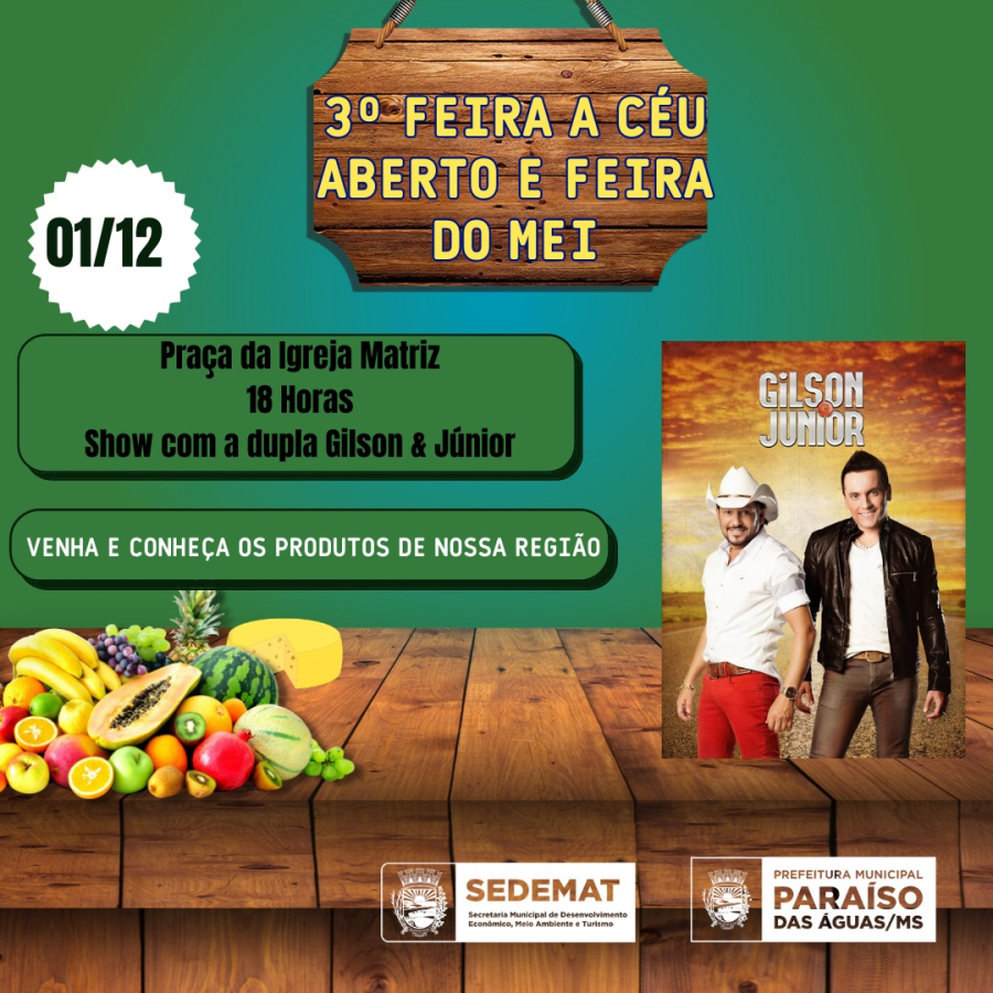Terceira Edição da Feira a céu aberto e MEI acontece nesta 6ª feira (1º)